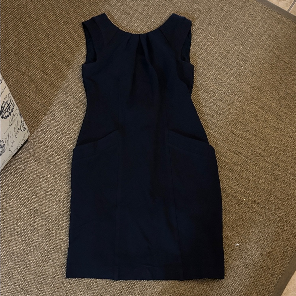 BCBGMaxAzria Navy Sleeveless Mini Dress